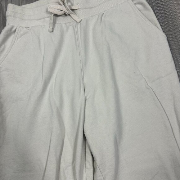 Tan Lines Beige Cotton Jogger Sweatpants Casual Lounge L - Picture 2 of 6